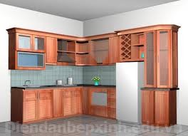 Tủ bếp gỗ xoan đào