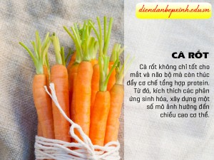 Tăng chiều cao bằng cà rốt