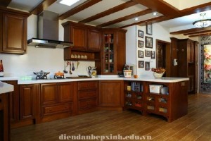 Tủ bếp gỗ đẹp cho mọi nhà